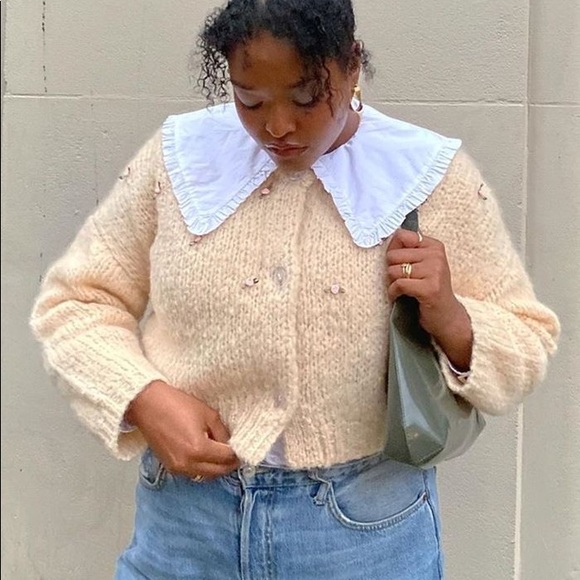 Vintage Chantilly Creme Blouse - Picture 7 of 8